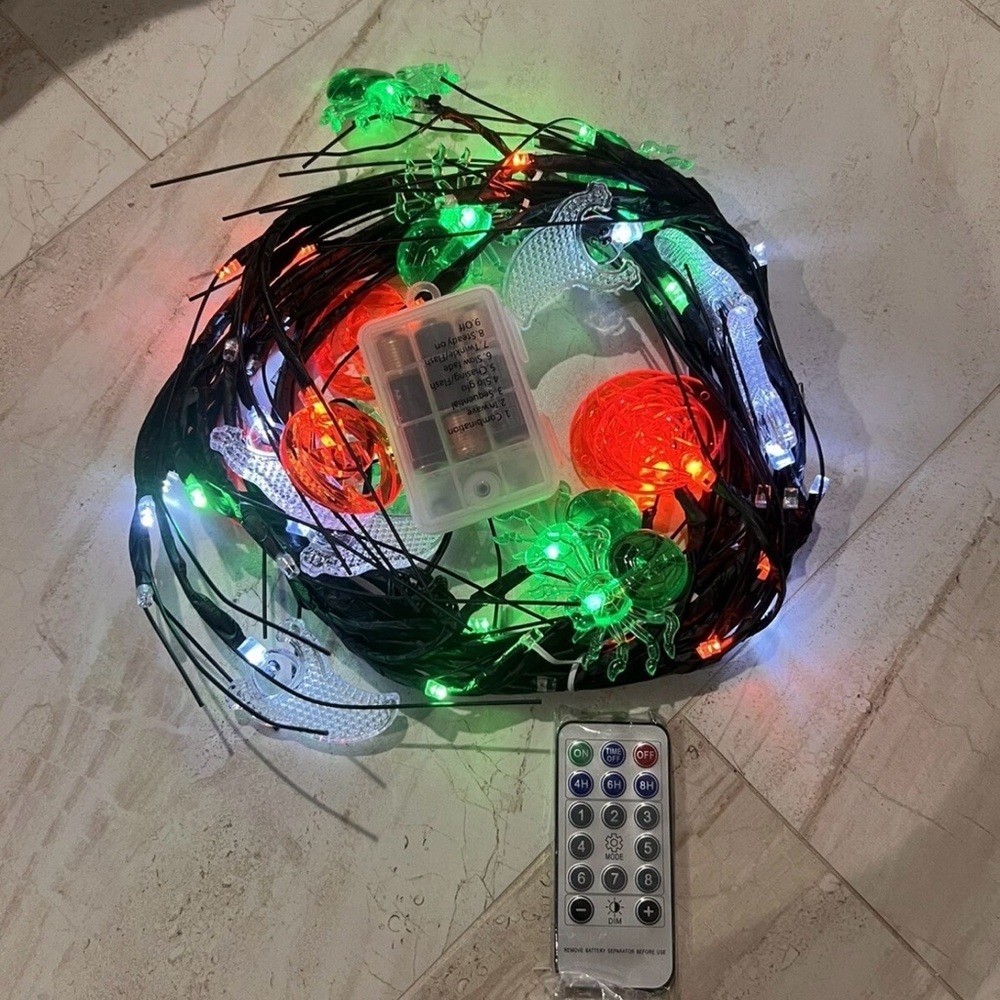 Multicolor halloween LED String Lights with Remote - Picture 3 of 8